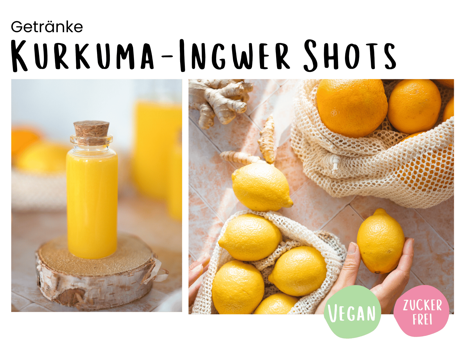 Kurkuma-Ingwer Shots Rezept [einfach & Zuckerfrei] | Plantpower ...